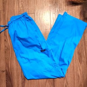 Dagacci Scrub Bottoms, Bright Turquoise Size XL
